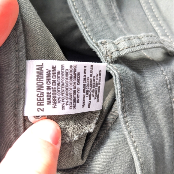 Aeropostale Dark Olive Green Jeggings - Size 2 - Picture 4 of 4